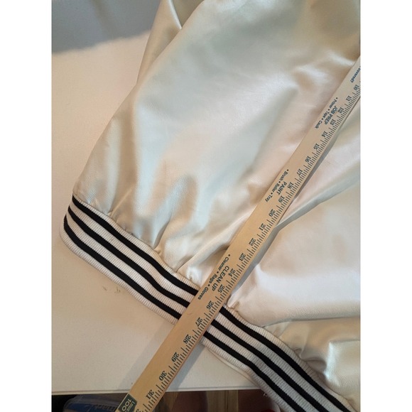 Aelfric Eden Fury Varsity Jacket Men's White Black Graphic 08 Bomber - Picture 5 of 8